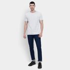 Men's Light Grey Henley Neck T-Shirt, Light Grey, small image number null