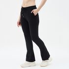 Women's Black Regular Fit Track Pants, Black, small