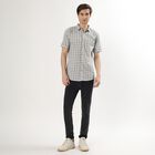 Men's Off-White Cotton Classic Casual Shirt, Off White, small image number null