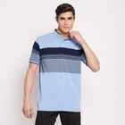 Stripes Henley T-Shirt, गहरा नीला, small image number null