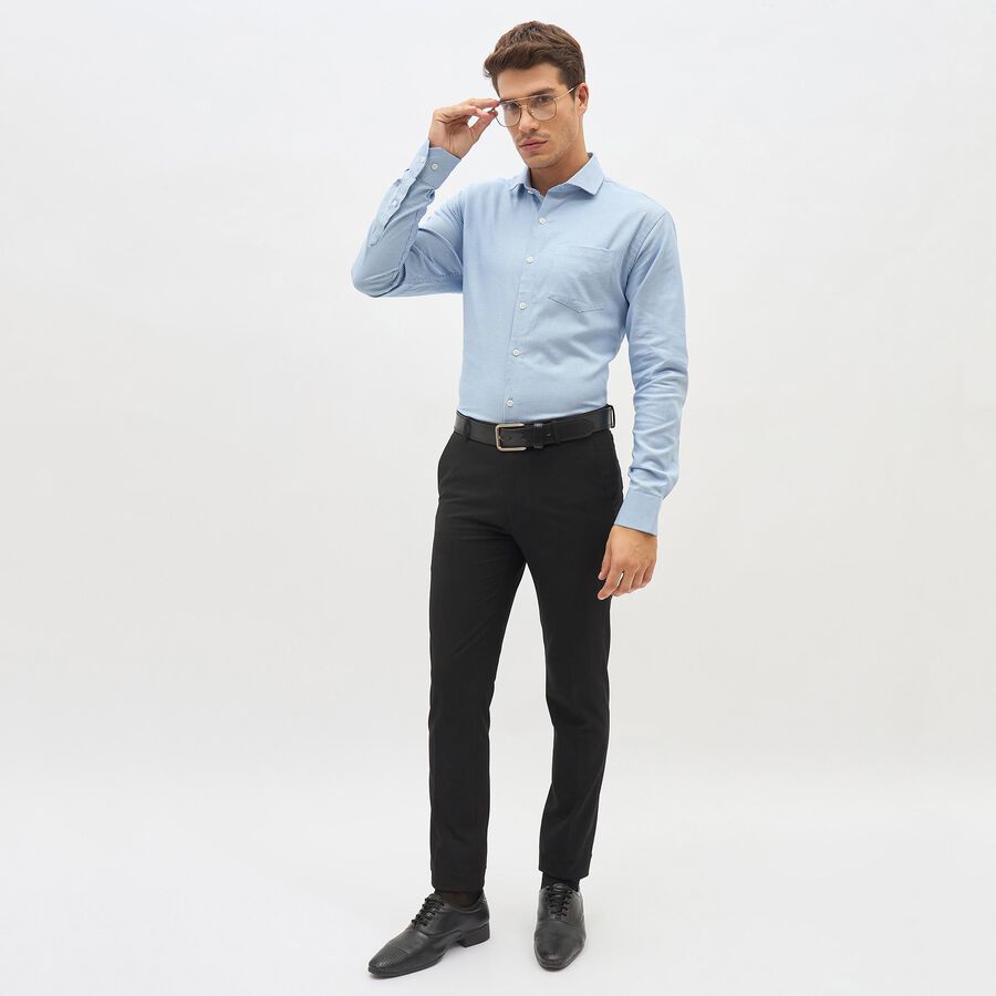 Men's 100% Cotton Formal Shirt , Light Blue, large image number null