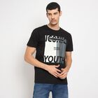 Men's 100% Cotton Round Neck Half Sleeves T-Shirt , Black, small image number null