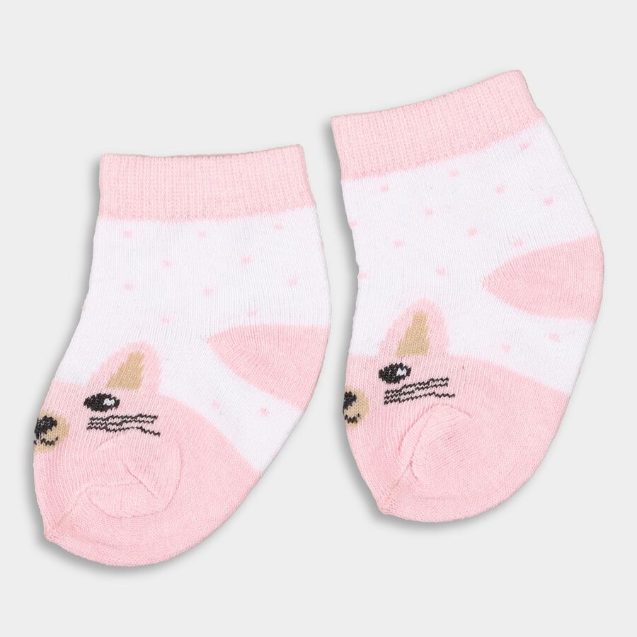 Infants' Socks (Pack of 3), Pink, large