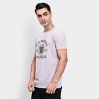 Men's Round Neck Half Sleeves T-Shirt, Light Grey, small image number null