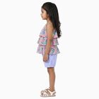 Girls' Short Set, White, small