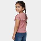 Girls' T-Shirt, गुलाबी, small