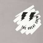 Boys Grey Crew Neck Regular Boys T-Shirt, हल्का ग्रे, small