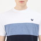 Men's Navy Blue Round Neck Casual T-Shirt, Navy Blue, small