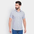 Men's 100% Cotton Casual Shirt , White, small