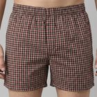 Men's Maroon Regular Fit Solid Boxers, Maroon, small