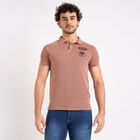 Men's 100% Cotton Collared Half Sleeves T-Shirt , गुलाबी, small image number null