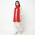Women's Fuchsia Solid Dupatta, Fuchsia, small