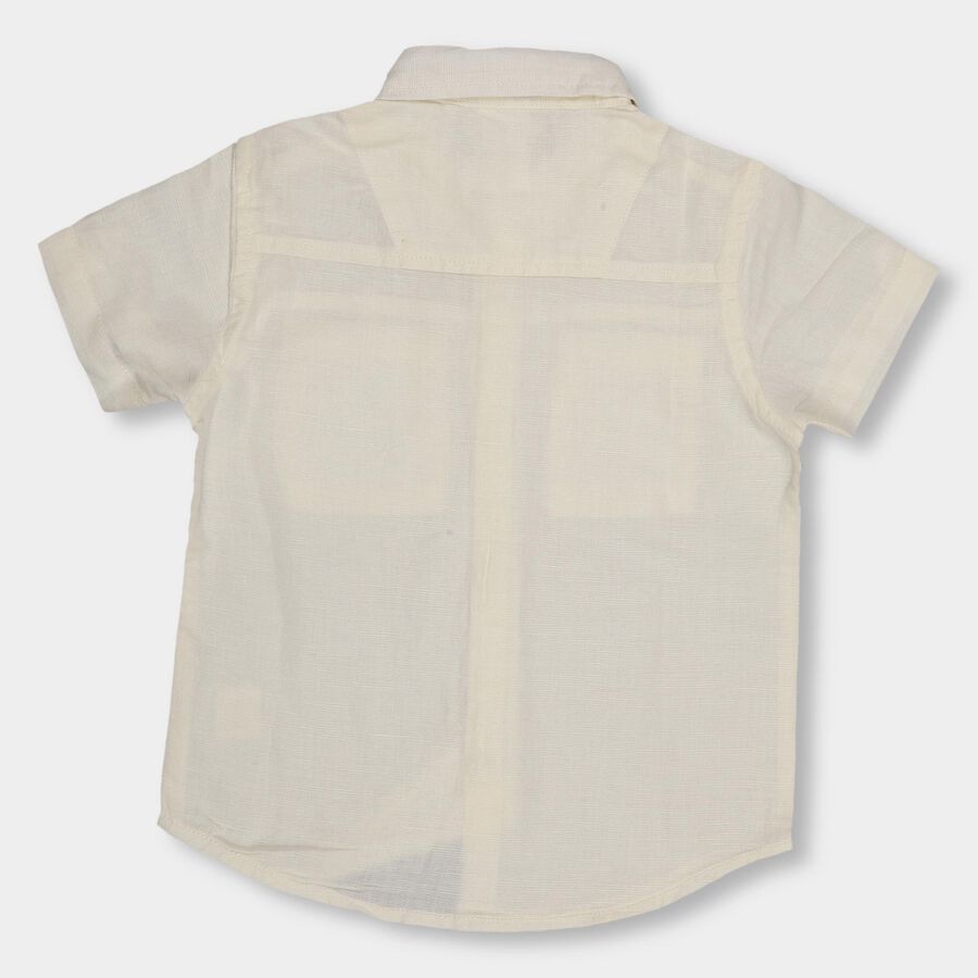 Boys' Casual Shirt, Beige, large image number null
