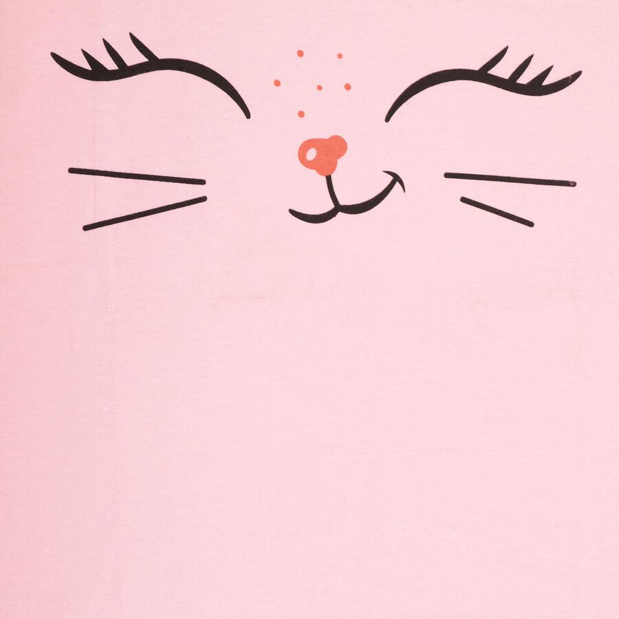 Girls Cotton T-Shirt, Pink, large image number null