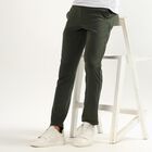 Men's Slim Fit Cross Pocket Casual Trousers, ओलिव, small image number null