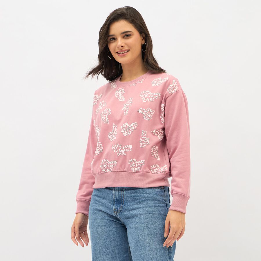 Ladies' Sweatshirt, Pink, large image number null