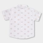 Infants' 100% Cotton Mandarin Collar Shirt , Off White, small image number null