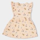 Girls' 100% Cotton Frock , हल्का गुलाबी, small image number null