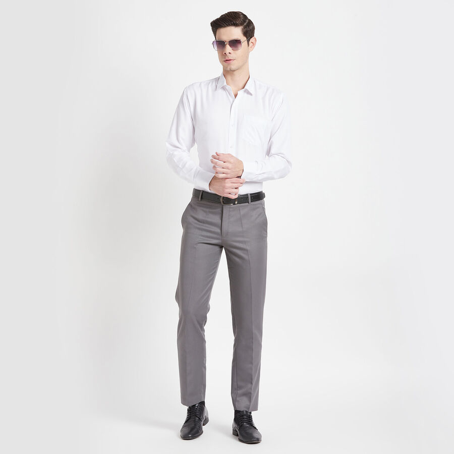 Solid Formal Shirt, White, large image number null