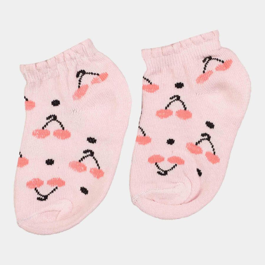 Girls Ankle Basic Socks, Light Pink, large image number null
