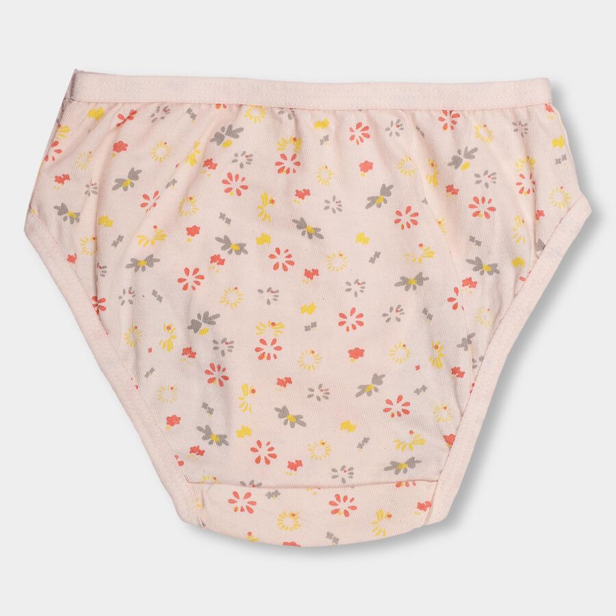 Girls' 100% Cotton V-Cut Panty, Coral, large image number null