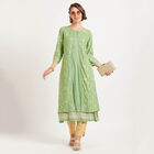 Solid 3/4Th Sleeves Kurta, Light Green, small image number null