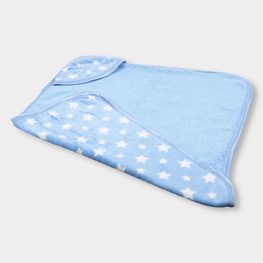 Infants' Blanket, Light Blue, large image number null