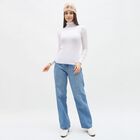 Women's Soft Beige Floral Crochet Knitted Cap, Beige, small image number null