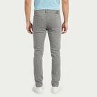 Men's Grey Slim Fit Solid Jeans, Light Grey, small