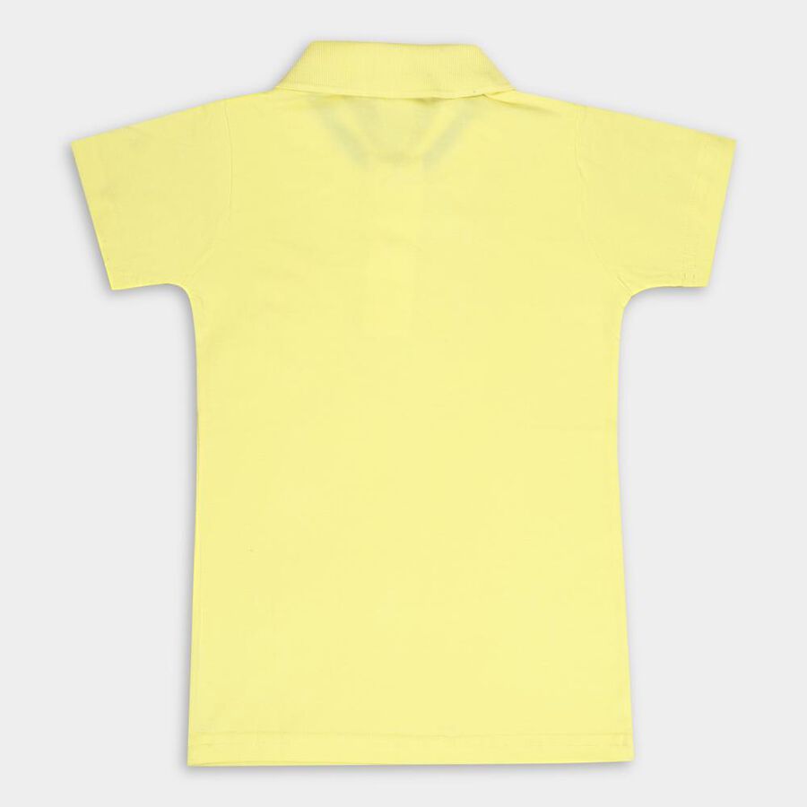 Boys Solid T-Shirt, Mustard, large image number null