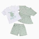 Infants' 100% Cotton Short Set, Light Green, small image number null