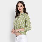Ladies' 100% Cotton Shirt , Dark Green, small image number null