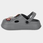Boys' Grey Slip-On Clogs Sandals, Grey, small