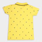 Boys' 100% Cotton Half Sleeves T-Shirt, Yellow, small image number null