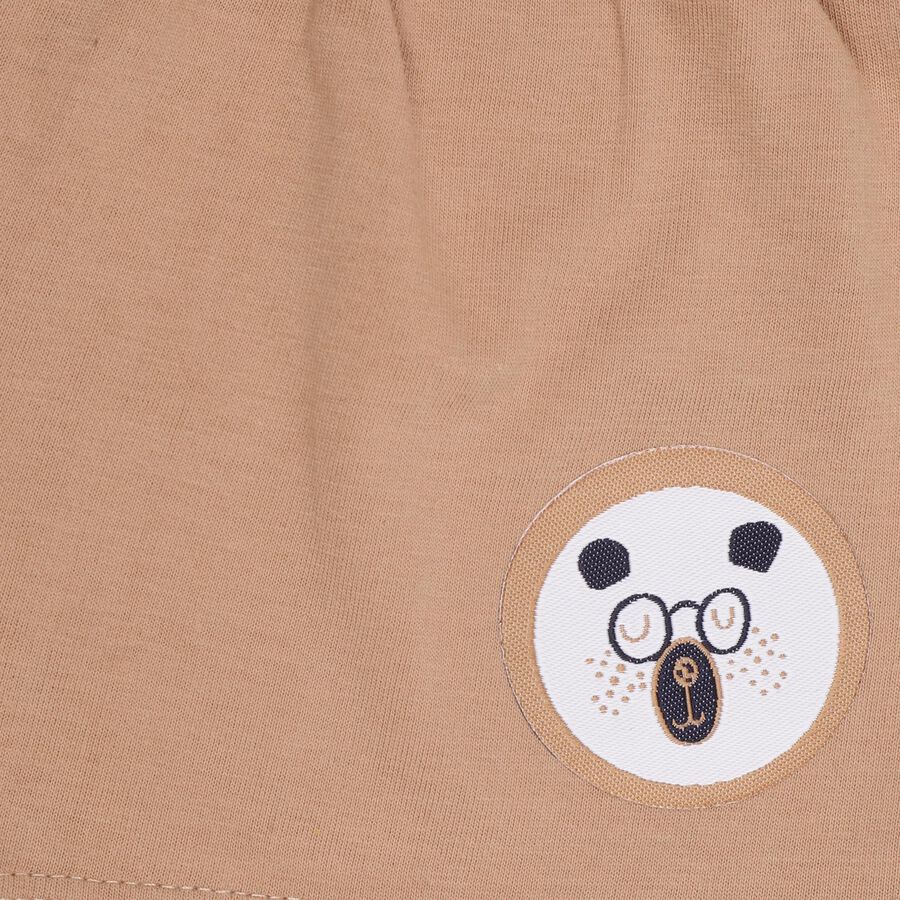 Infant Boys' 100% Cotton Baba Suit, Beige, large