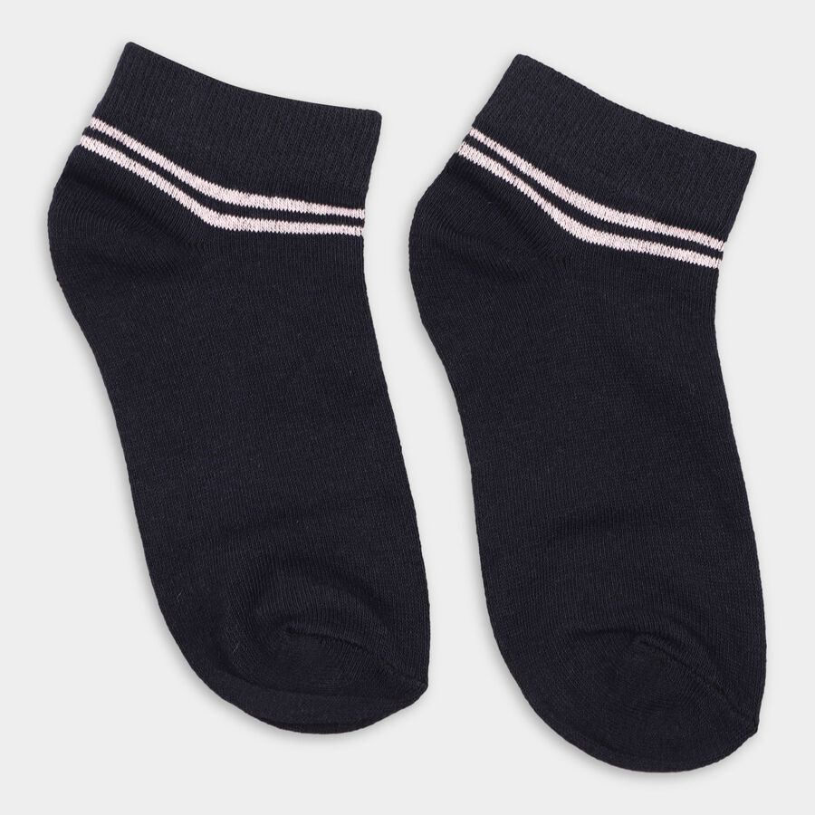Girl's Socks, Navy Blue, large image number null
