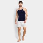 Men's 100% Cotton Gym T-Shirt , Navy Blue, small