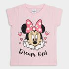 Girls' Cotton T-Shirt, Light Pink, small image number null