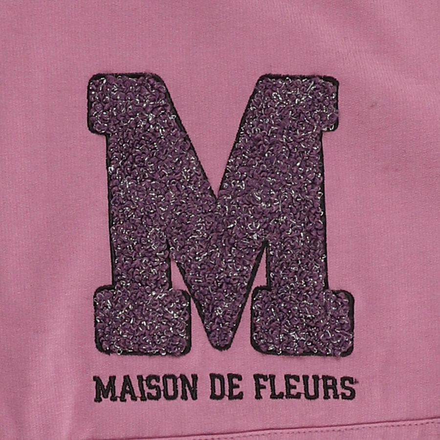 Girls Dusty Lavender Hooded Casual Sweatshirt, Lilac, large image number null