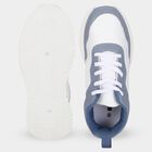 Women's Blue Lace-Up Sneakers, Blue, small