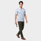 Men's Navy Blue Cotton Polo Neck Polo T-Shirt, Dark Blue, small