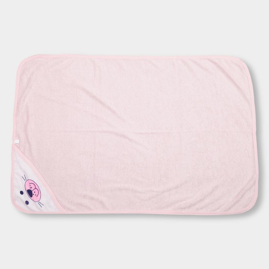 Infants' 100% Cotton Towel, Light Pink, large image number null