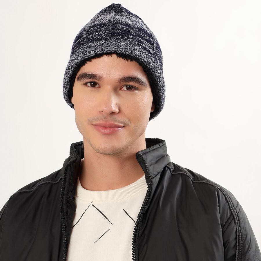 Men's Cap, नेवी ब्लू, large image number null