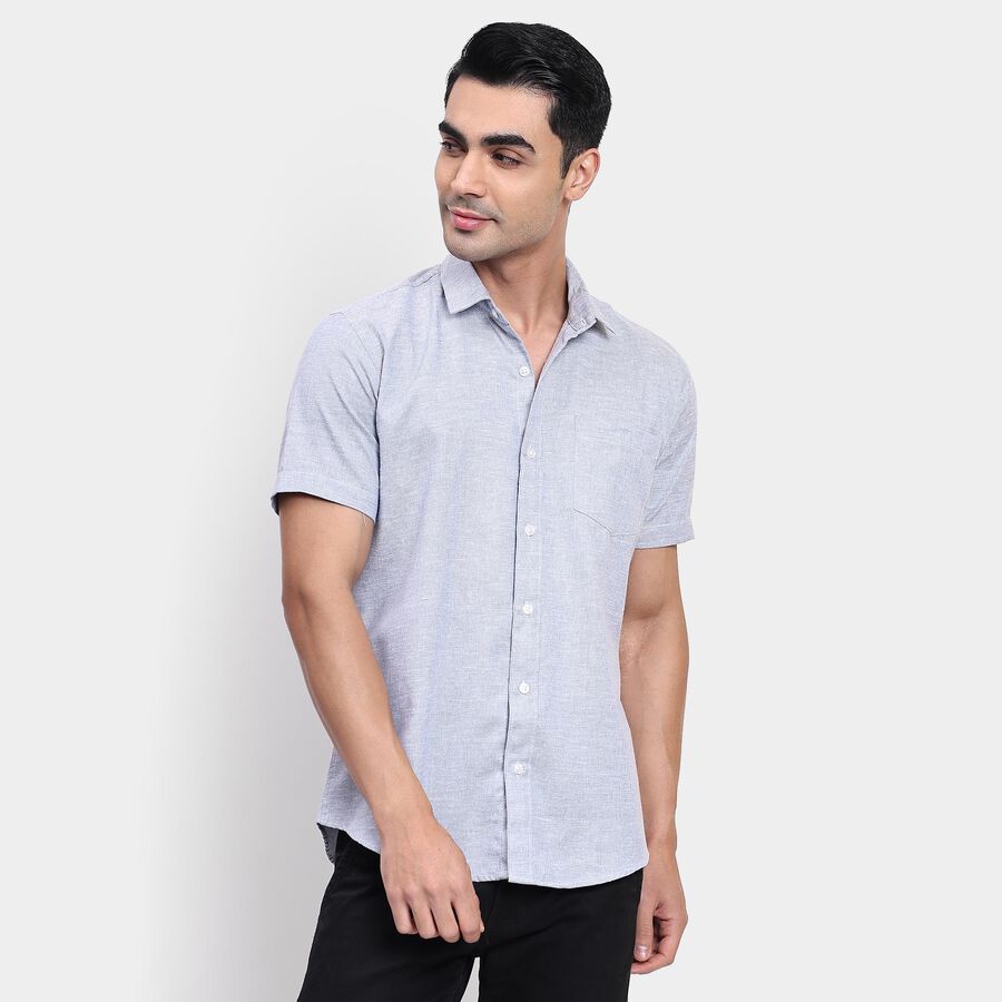 Men's Casual Shirt, हल्का ग्रे, large image number null