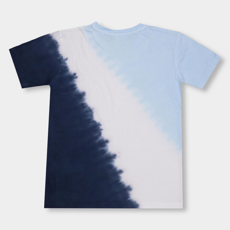Boys' 100% Cotton Half Sleeves T-Shirt, Light Blue, large image number null
