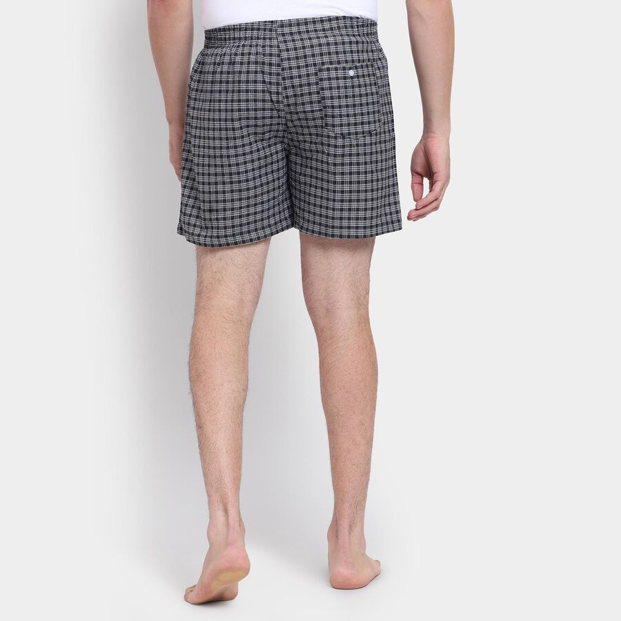 Men's 100% Cotton Boxers , काला, large image number null