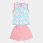 Infant Girls' 100% Cotton Short Set , Light Blue, small image number null