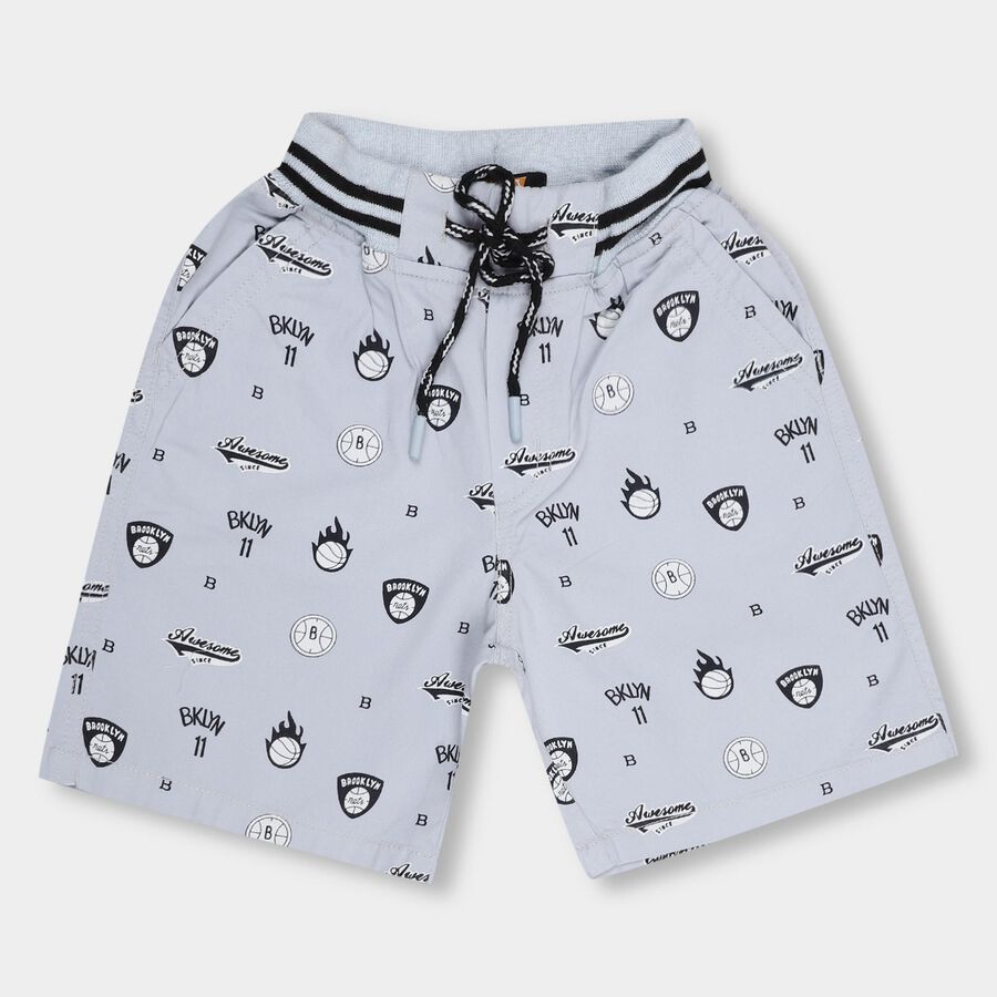 Boys' 100% Cotton Jamaicans, हल्का नीला, large image number null