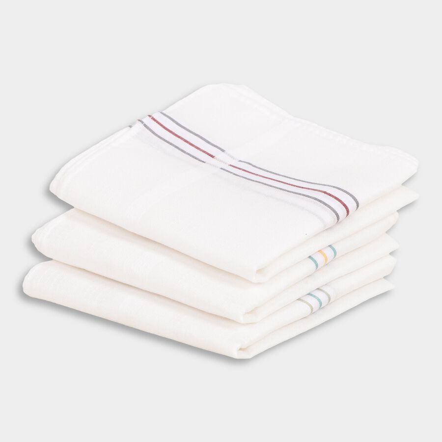Men's 100% Cotton Hanky , White, large image number null