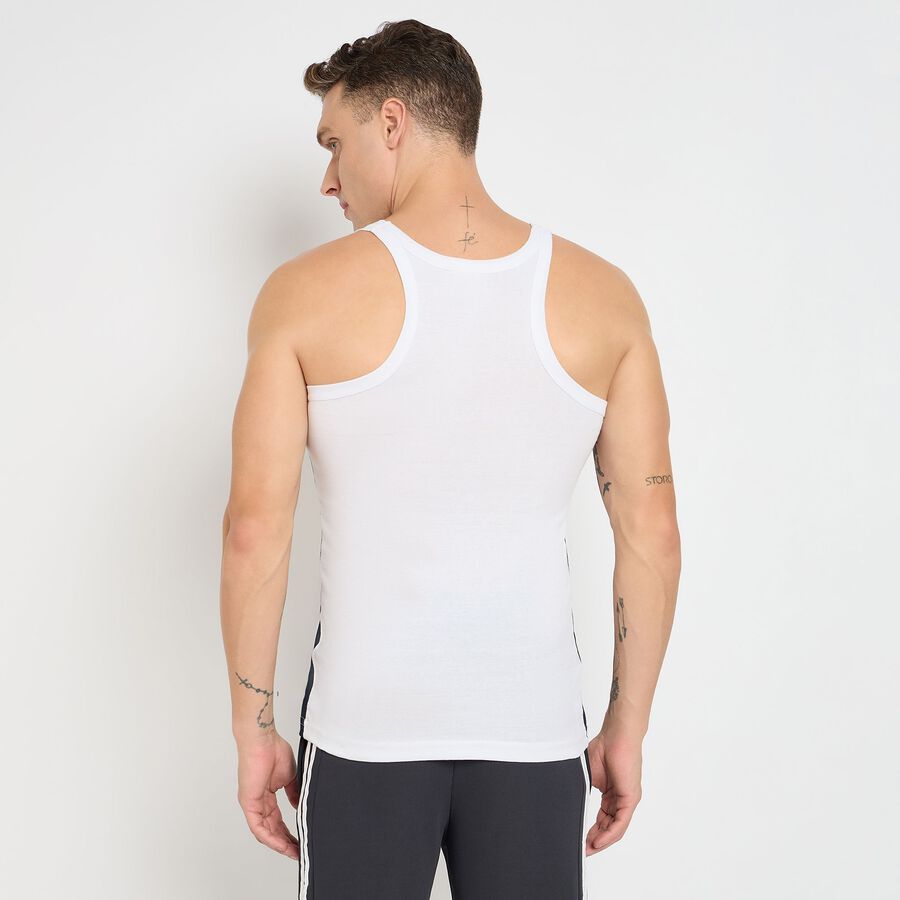 Men's 100% Cotton Gym T-Shirt, White, large image number null